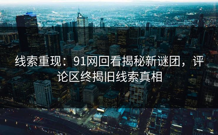线索重现：91网回看揭秘新谜团，评论区终揭旧线索真相