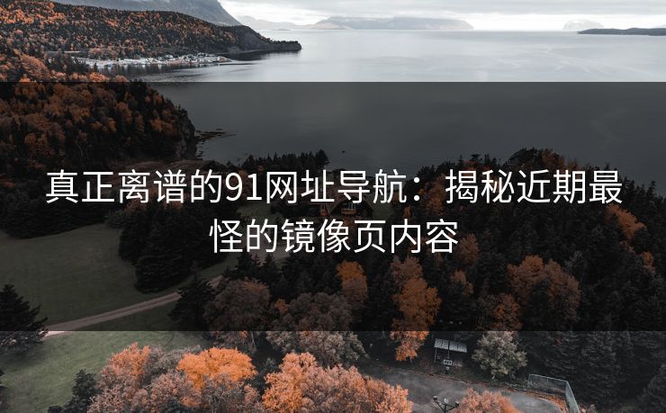 真正离谱的91网址导航：揭秘近期最怪的镜像页内容